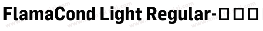 FlamaCond Light Regular字体转换